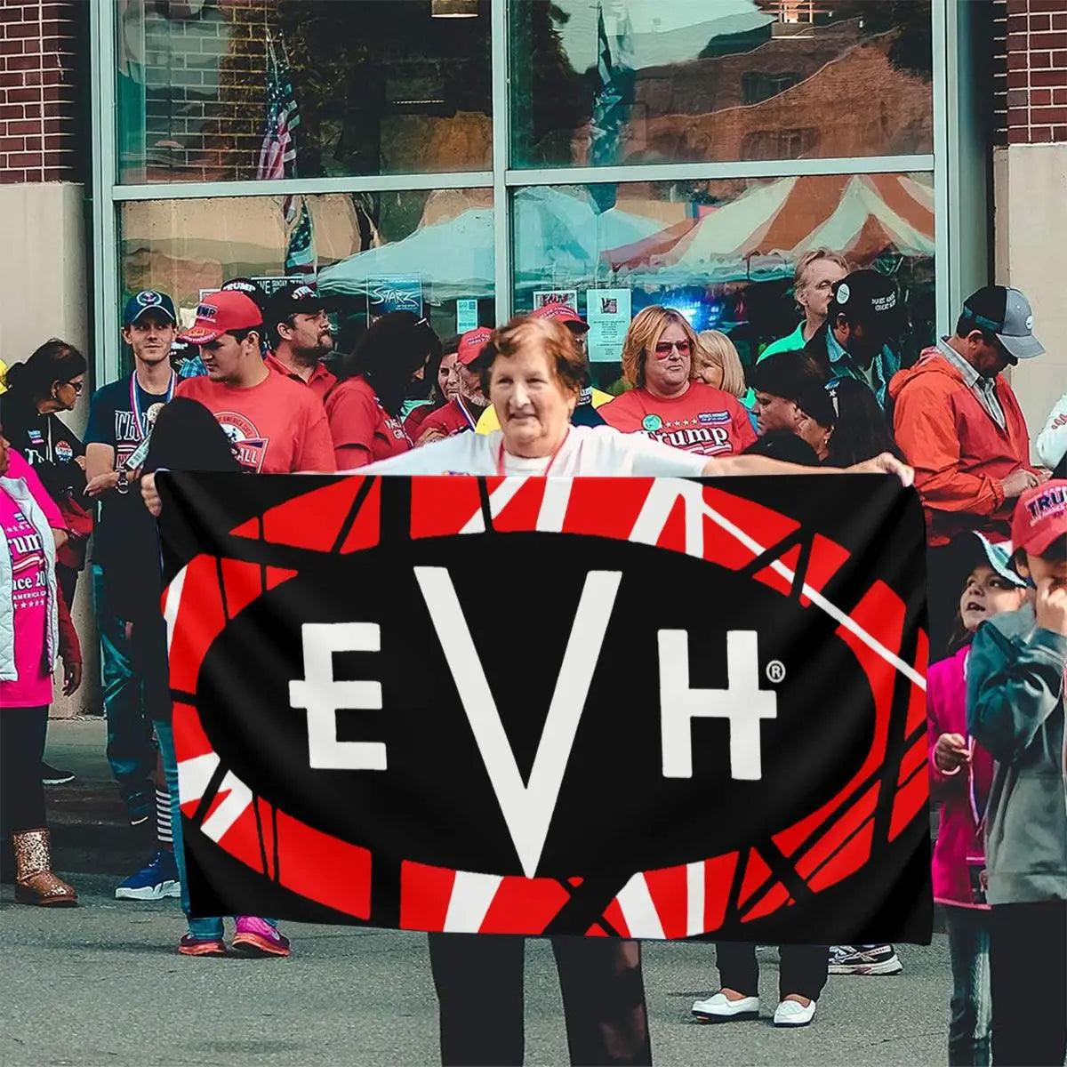 Eddie Van Halen Banner EVH Guitar God Flag Home ManCave Decor - Premium decor banner from Lizard Vigilante - Just $22.99! Shop now at Lizard Vigilante