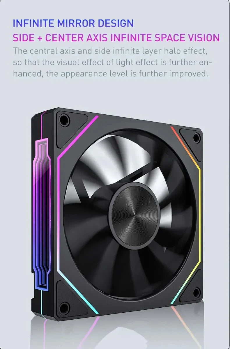 PRISM RIOT UF-2 PRO | 120mm 9-Blade ARGB Metalstorm Fan – Shred Heat, Not Riffs - Premium fan from dsers - Just $17.99! Shop now at Lizard Vigilante