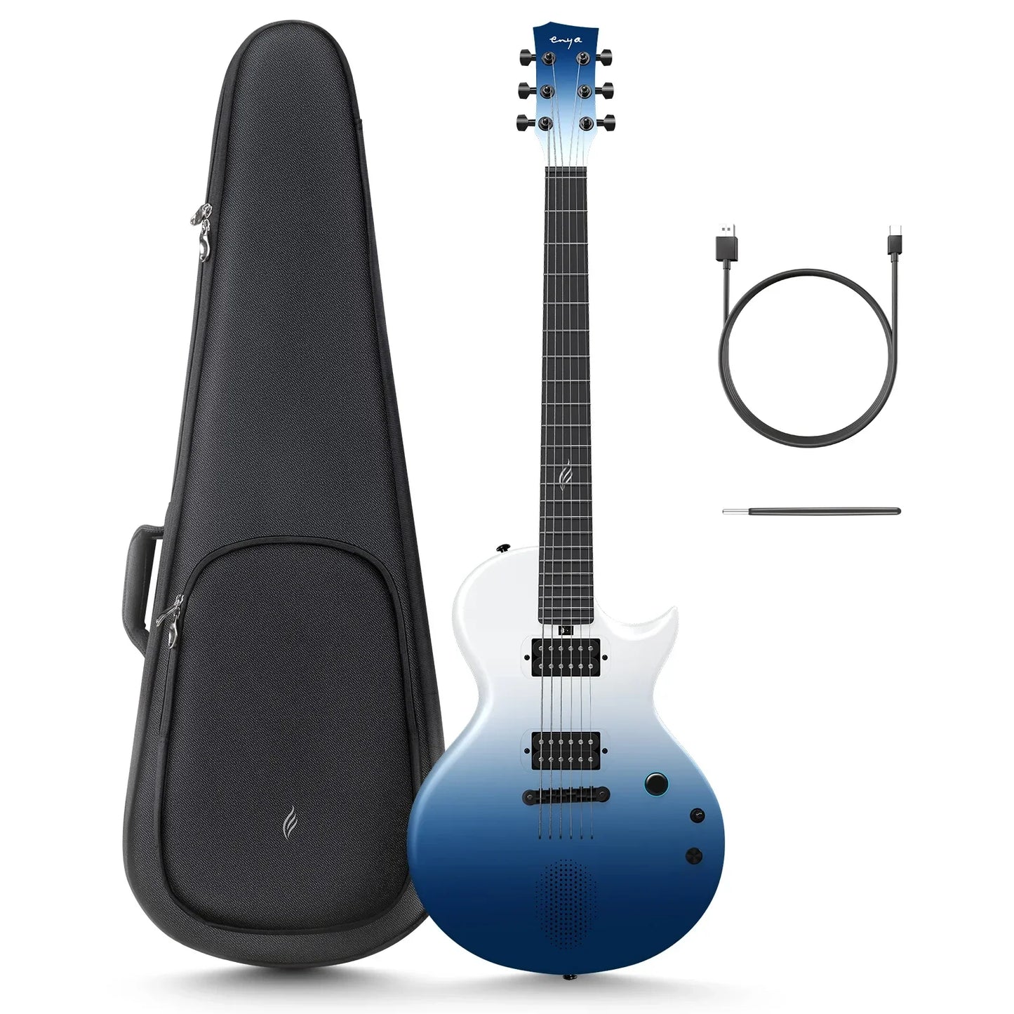 Enya Nova Go Sonic Smart Electric Carbon Fiber Guitar – Wireless Speaker, Onboard Presets & Rechargeable Innovation - Premium electric guitar from Lizard Vigilante - Just $779.99! Shop now at Lizard Vigilante