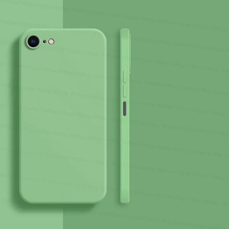 Luxury Liquid Silicone Shockproof Case For iPhone SE 2022 2020 8 7