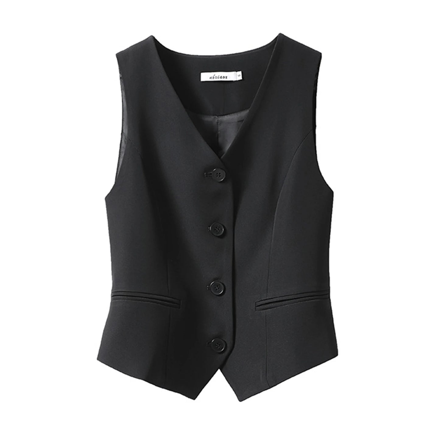 Women Suit Vest - Elegant V-Neck Sleeveless Waistcoat - Premium vest from Lizard Vigilante - Just $28.88! Shop now at Lizard Vigilante