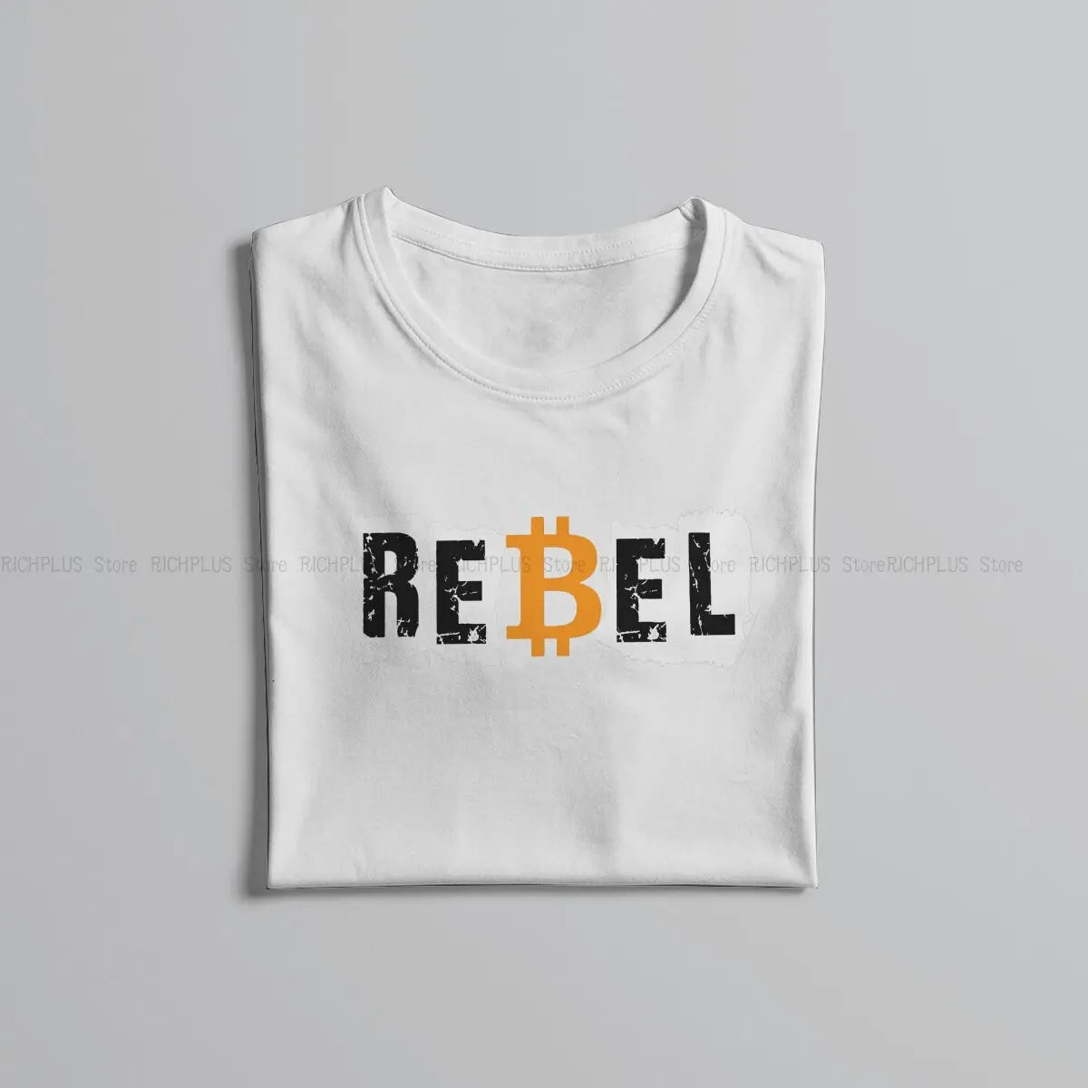 Bitcoin Crypto Rebel Streetwear Graphic Tshirt Men Harajuku Hipster Tee