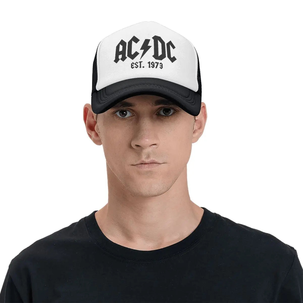 Thunderstruck: AC/DC Trucker Cap - Premium trucker cap from Lizard Vigilante - Just $23.88! Shop now at Lizard Vigilante