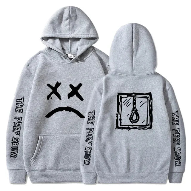 Lil Peep Hip Hop Hell Boy Hoodie | Men's & Women's Casual Fleece Pullover Sweatshirt for Autumn/Winter - Premium Long-sleeve hoodie from Lizard Vigilante - Just $46.66! Shop now at Lizard Vigilante