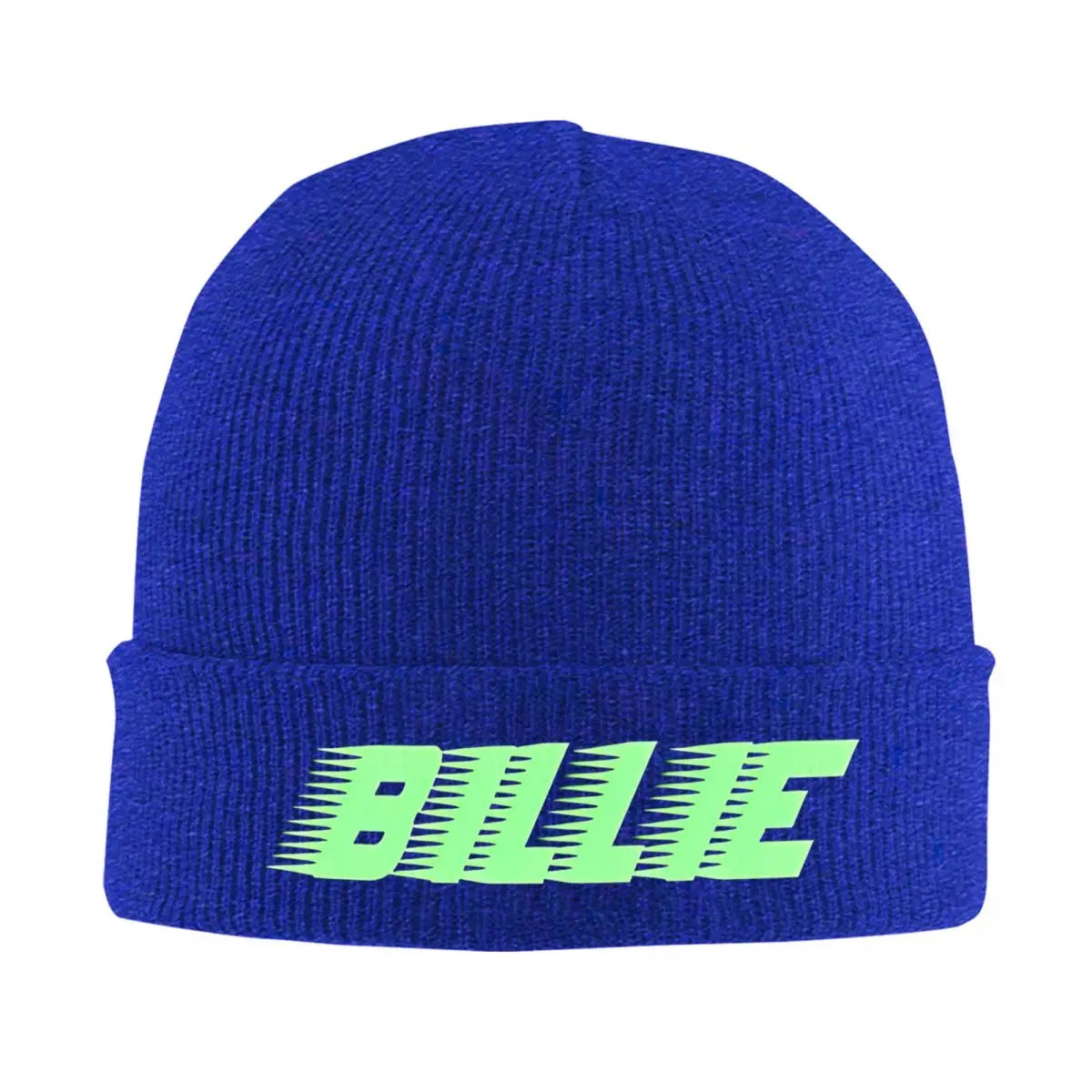 Billies Logo Knitted Beanie – Acrylic Skullies for Women & Men, Warm Winter Cap for Music Fans - Premium beanie from Lizard Vigilante - Just $19.88! Shop now at Lizard Vigilante