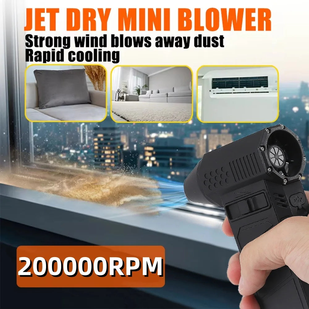 BLACKTORQ 200K RPM Turbo Air Cannon – Pro-Grade Cordless Jet Blower & Dust Cleaner with Infinite-Speed Brushless Drive - Premium air blower from dsers - Just $108.99! Shop now at Lizard Vigilante