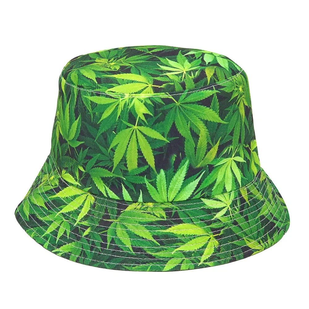 Summer Sun Protection Bucket Hat for Men Women Panama Cap Print Hip Hop Gorros Fishing Fisherman Hat Double Side Wear Fashion - Premium T-Shirts from Lizard Vigilante - Just $7.99! Shop now at Lizard Vigilante