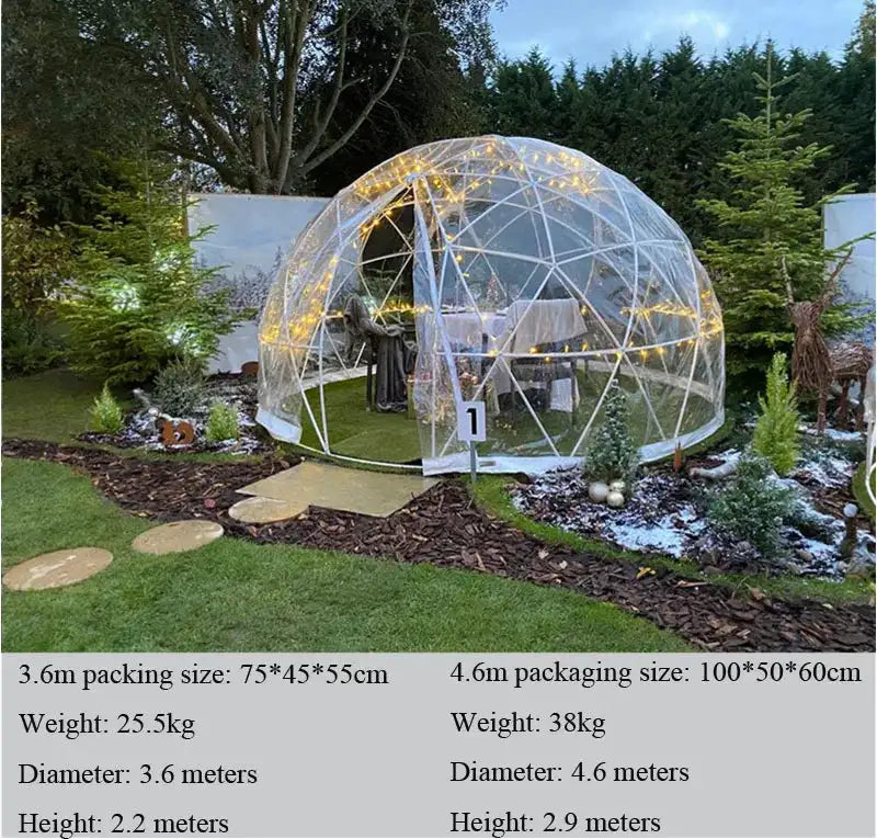 3.6m Diameter Garden Bubble Tent Garden Igloo Tent On Sale Bubble Hotel Transparent Bubble Dome Tent Bubble Tree