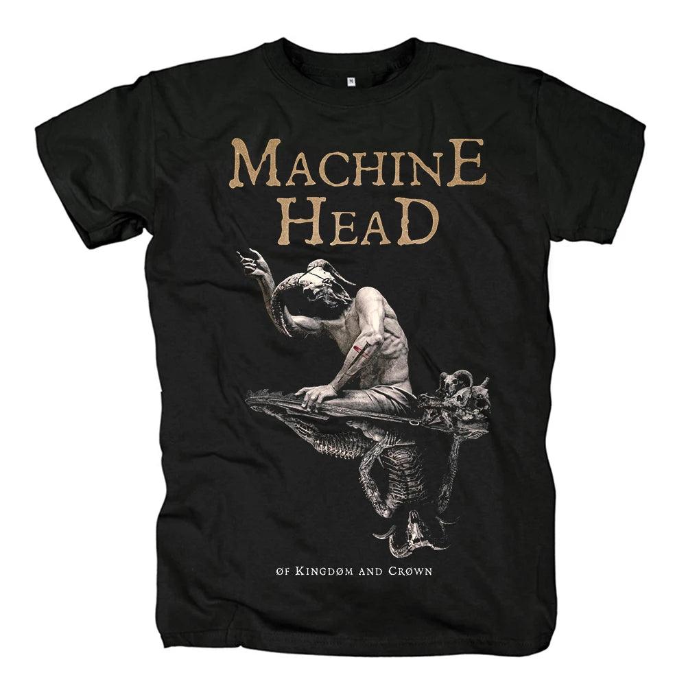 Machine Head T Shirt Vintage Mens Heavy Metal Power Metal Fashion Summer Tee Tops Casual Harajuku Streetwear Cotton Tshirt - Premium T-Shirt from Lizard Vigilante - Just $22.99! Shop now at Lizard Vigilante