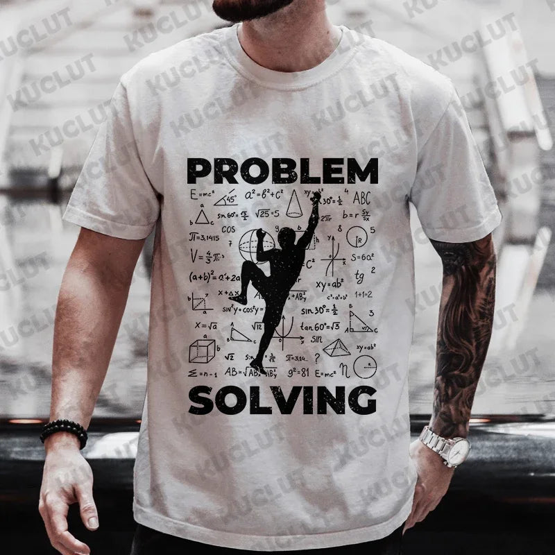 Cliff Chaos Problem Solver Street Climber Tee