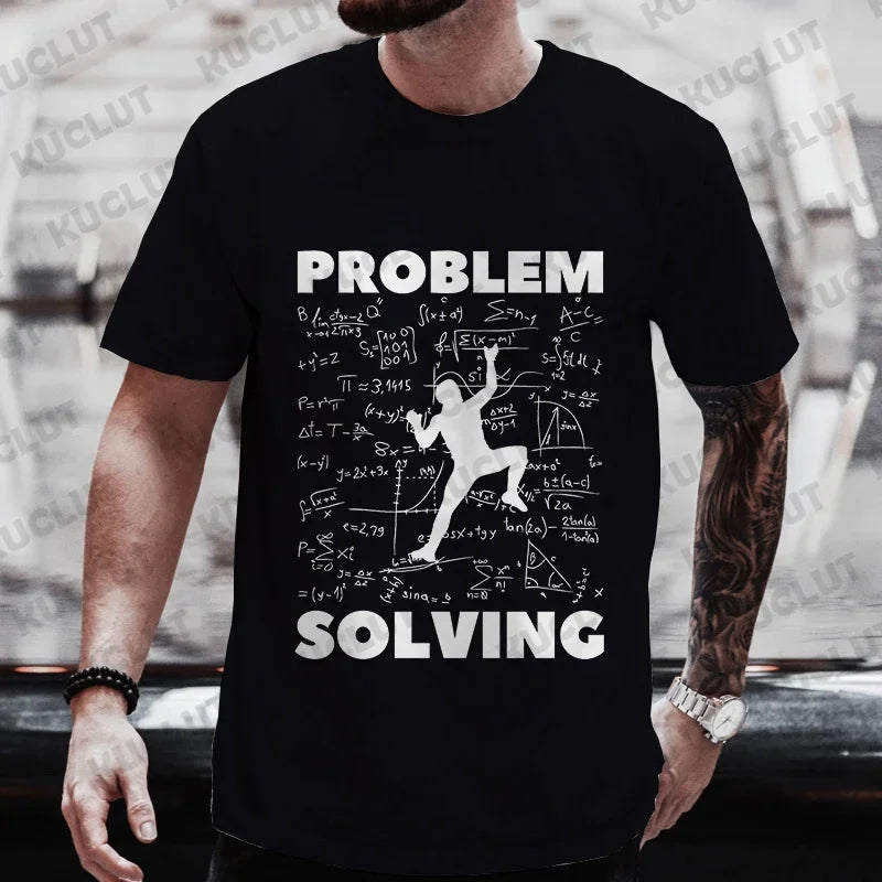 Cliff Chaos Problem Solver Street Climber Tee