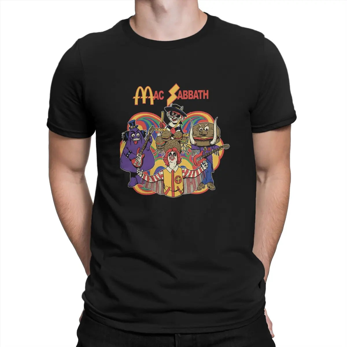 Mac Sabbath Black T-Shirt - Heavy Metal Novelty Tee - Premium T-Shirt from Lizard Vigilante - Just $23.88! Shop now at Lizard Vigilante