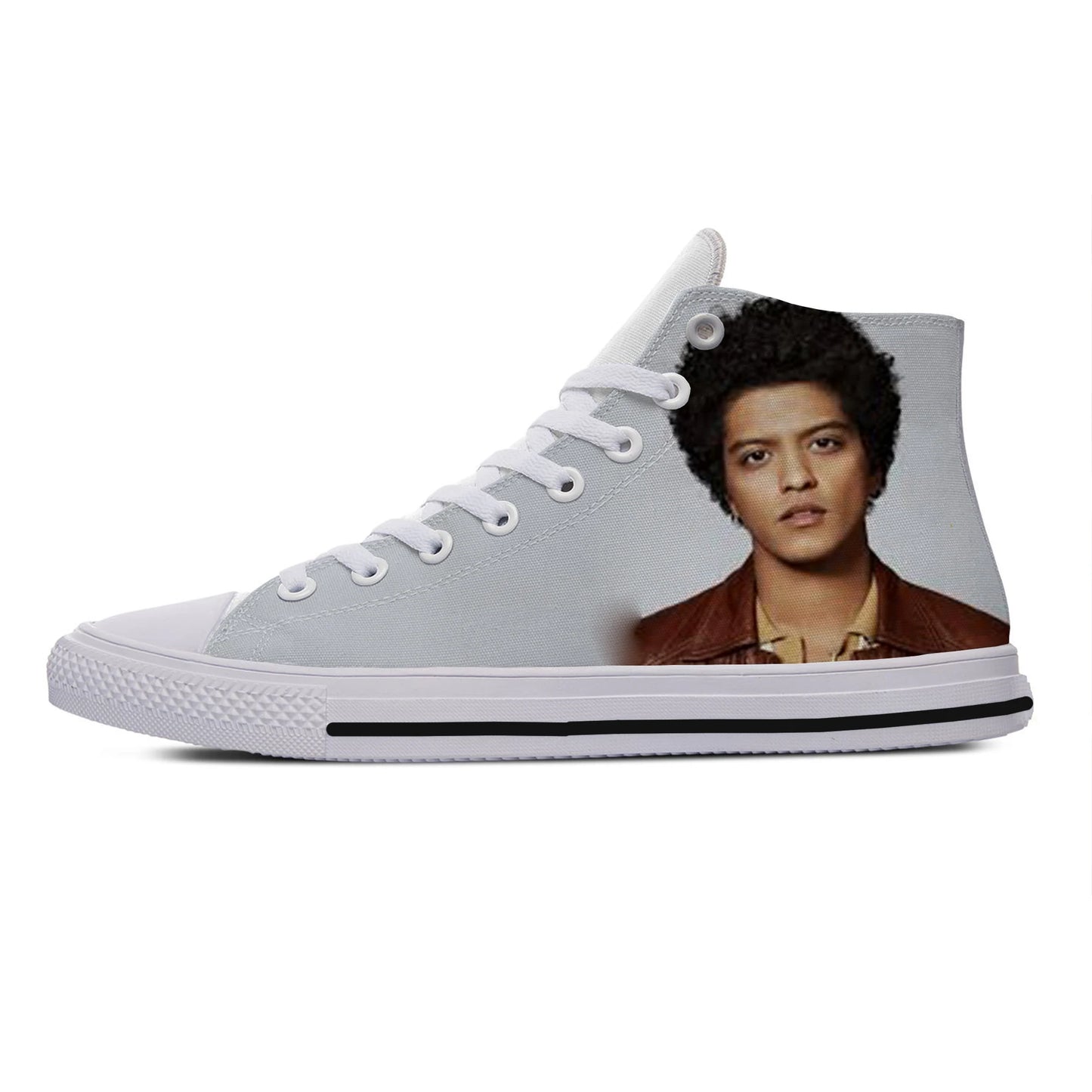 Bruno Mars-Inspired Pop Rock Lightweight Canvas Sneakers – Stylish & Breathable Casual Shoes for Men and Women - Premium sneakers from Lizard Vigilante - Just $48.88! Shop now at Lizard Vigilante