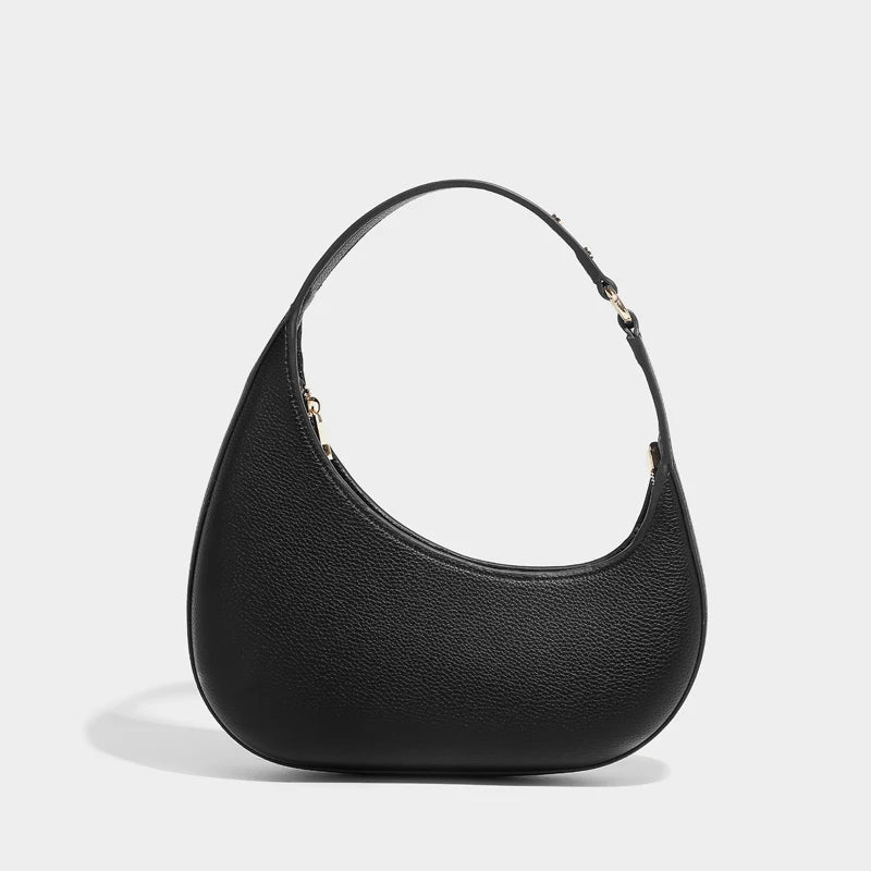 Vintage Half Moon Bags For Women Luxury Designer Handbags And Purses 2024 New In PU Lychee texture Rivet Small Underarm Shoulder - Premium sling bag from Lizard Vigilante - Just $58.99! Shop now at Lizard Vigilante