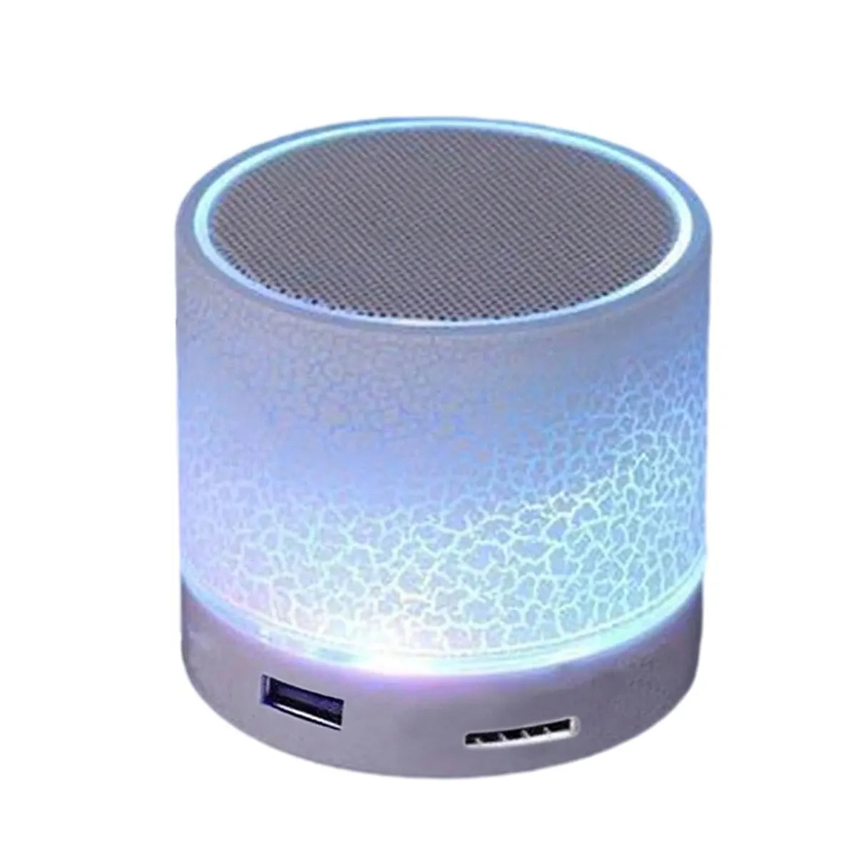 Wireless Mini Speaker with 7-Color Dazzle Light & Subwoofer – Portable Small Speaker with USB Power, TF Card Support - Premium wireless speaker from Lizard Vigilante - Just $23.88! Shop now at Lizard Vigilante