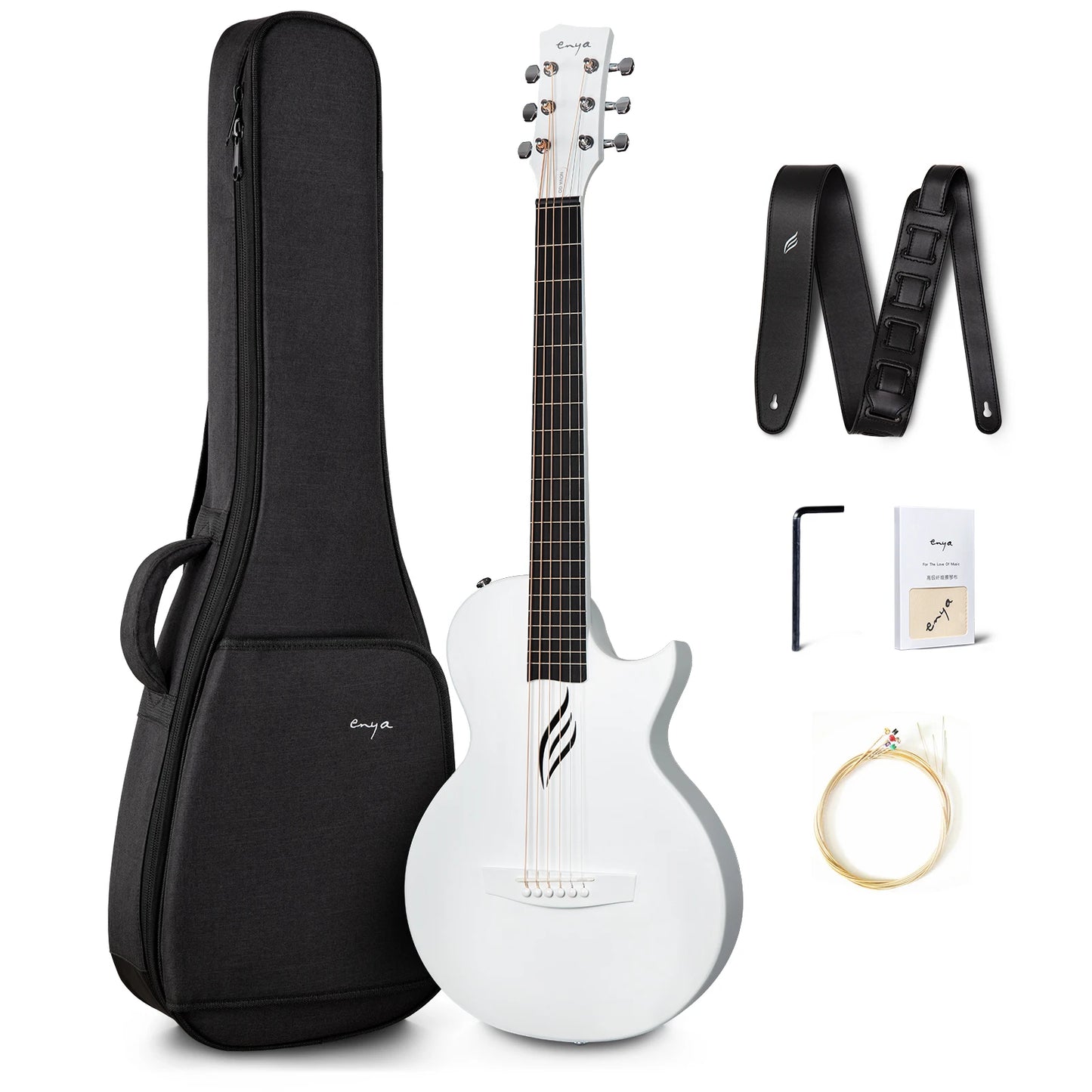 Enya Nova Go Carbon Fiber Acoustic Guitar | Portable and Powerful - Premium guitar from Lizard Vigilante - Just $299.99! Shop now at Lizard Vigilante