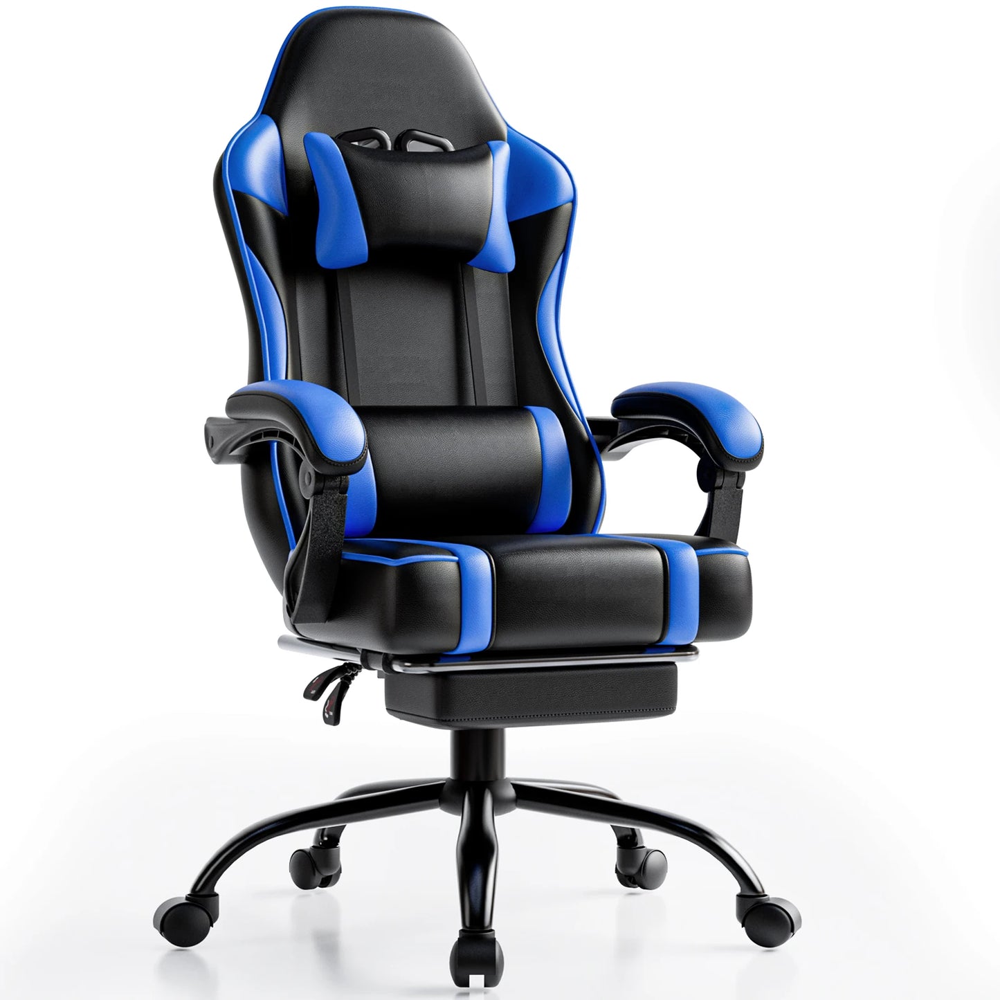 Blood Throne Gamer Chair: Leather Recline Command Station