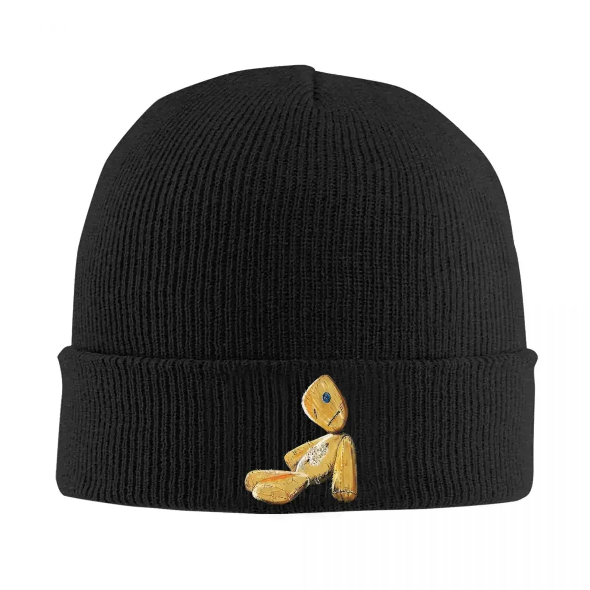 Korn Band Yellow Shield Knit Beanie Hat – Retro Unisex Warm Autumn Cap - Premium beanie from Lizard Vigilante - Just $19.99! Shop now at Lizard Vigilante