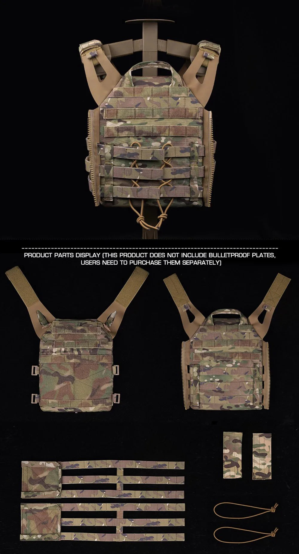 KOLINLOV JPC Tactical Vest 2.0 – Rugged Plate Carrier for Hunters, Operators & Airsoft Commandos - Premium vest from dsers - Just $108.99! Shop now at Lizard Vigilante