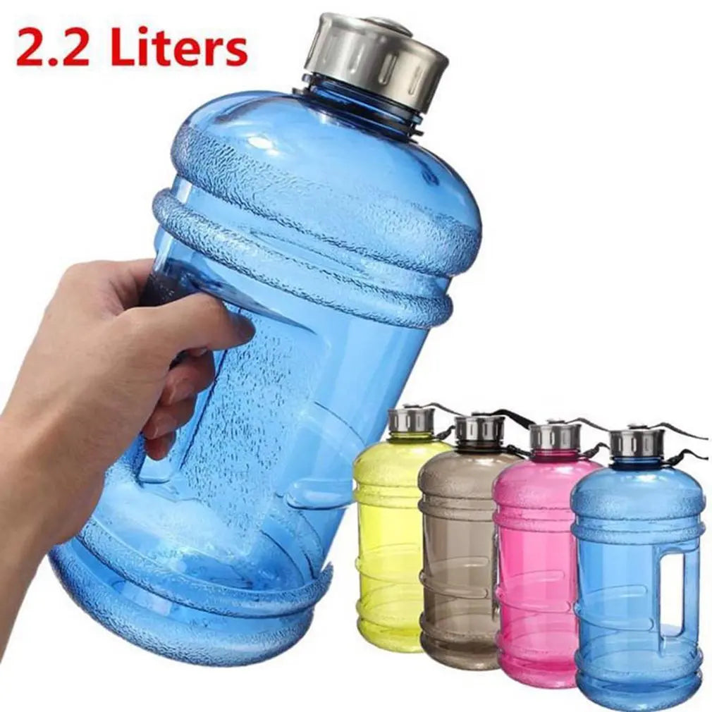 2.2L Large Capacity Water Bottle PETG Water Bottle Training Sports Drink Bottle Outdoor Gym Sports Training Fitness Drinking Cup - Premium  from Lizard Vigilante - Just $1.99! Shop now at Lizard Vigilante