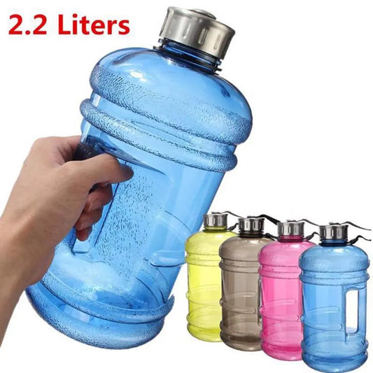 2.2L Large Capacity Water Bottle PETG Water Bottle Training Sports Drink Bottle Outdoor Gym Sports Training Fitness Drinking Cup - Premium  from Lizard Vigilante - Just $1.99! Shop now at Lizard Vigilante