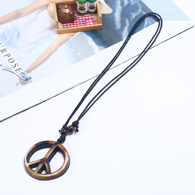 Peace Symbol Necklace - A Timeless Classic - Premium Pendant necklace from Lizard Vigilante - Just $13.88! Shop now at Lizard Vigilante