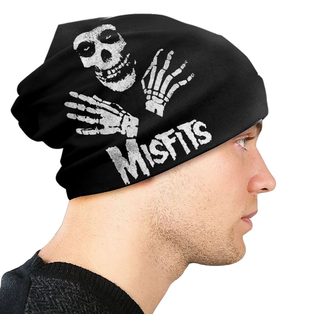 Misfits Horror Punk Rock Knit Beanie – Unisex Winter Skull Cap for Men & Women - Premium beanie from dsers - Just $19.99! Shop now at Lizard Vigilante