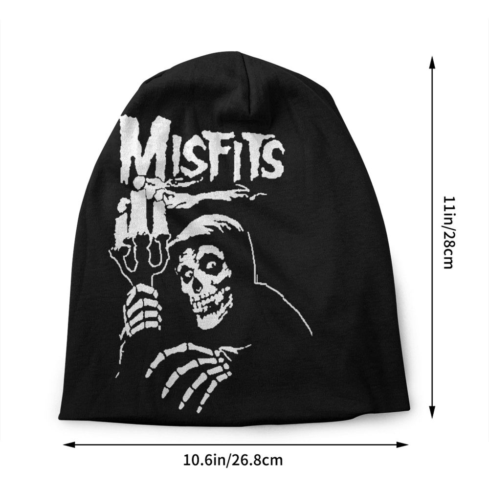 Misfits Horror Punk Rock Knit Beanie – Unisex Winter Skull Cap for Men & Women - Premium beanie from dsers - Just $19.99! Shop now at Lizard Vigilante