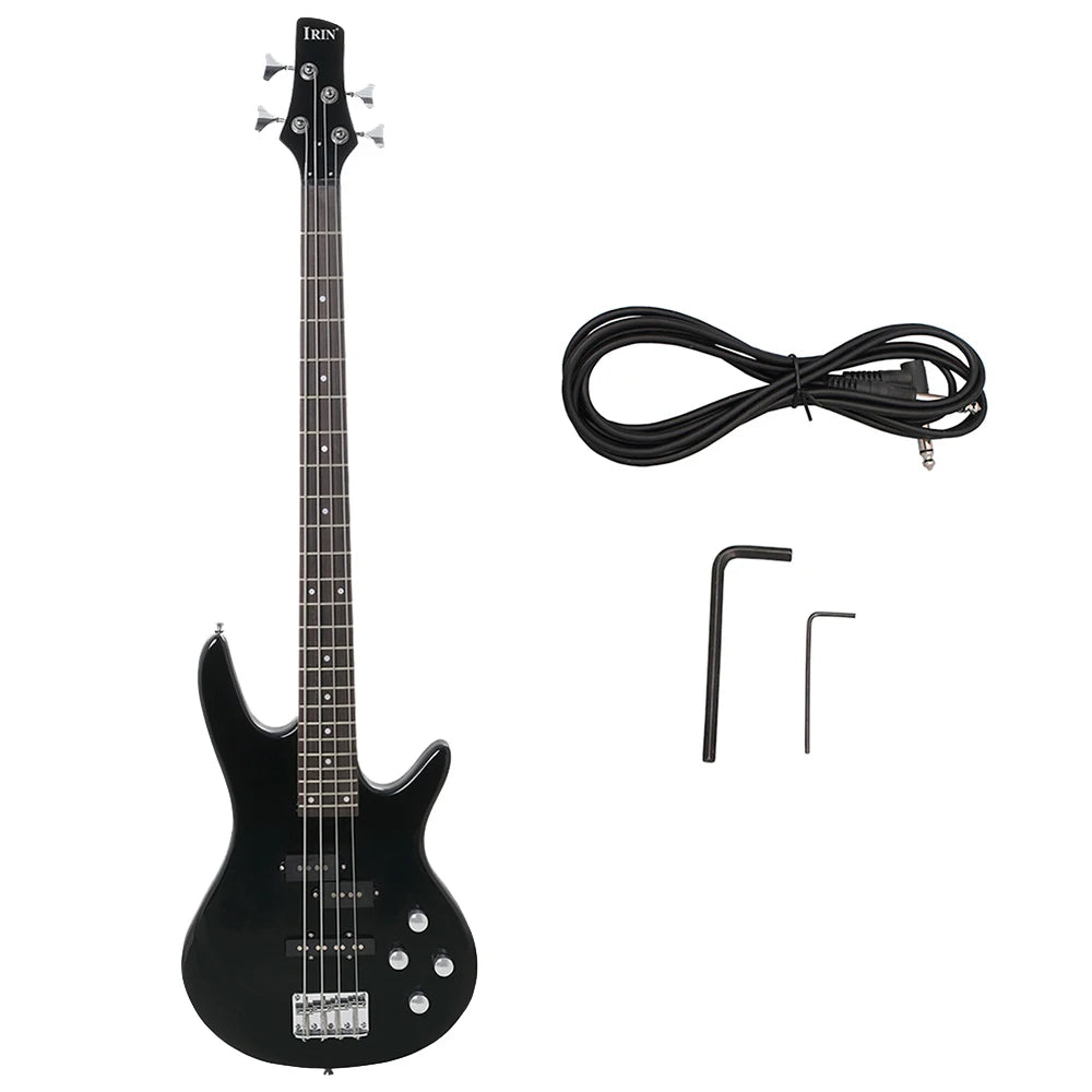 IRIN 4 String Electric Bass Guitar – 24 Frets Maple Body With Cable And Wrenches For Rock Performance