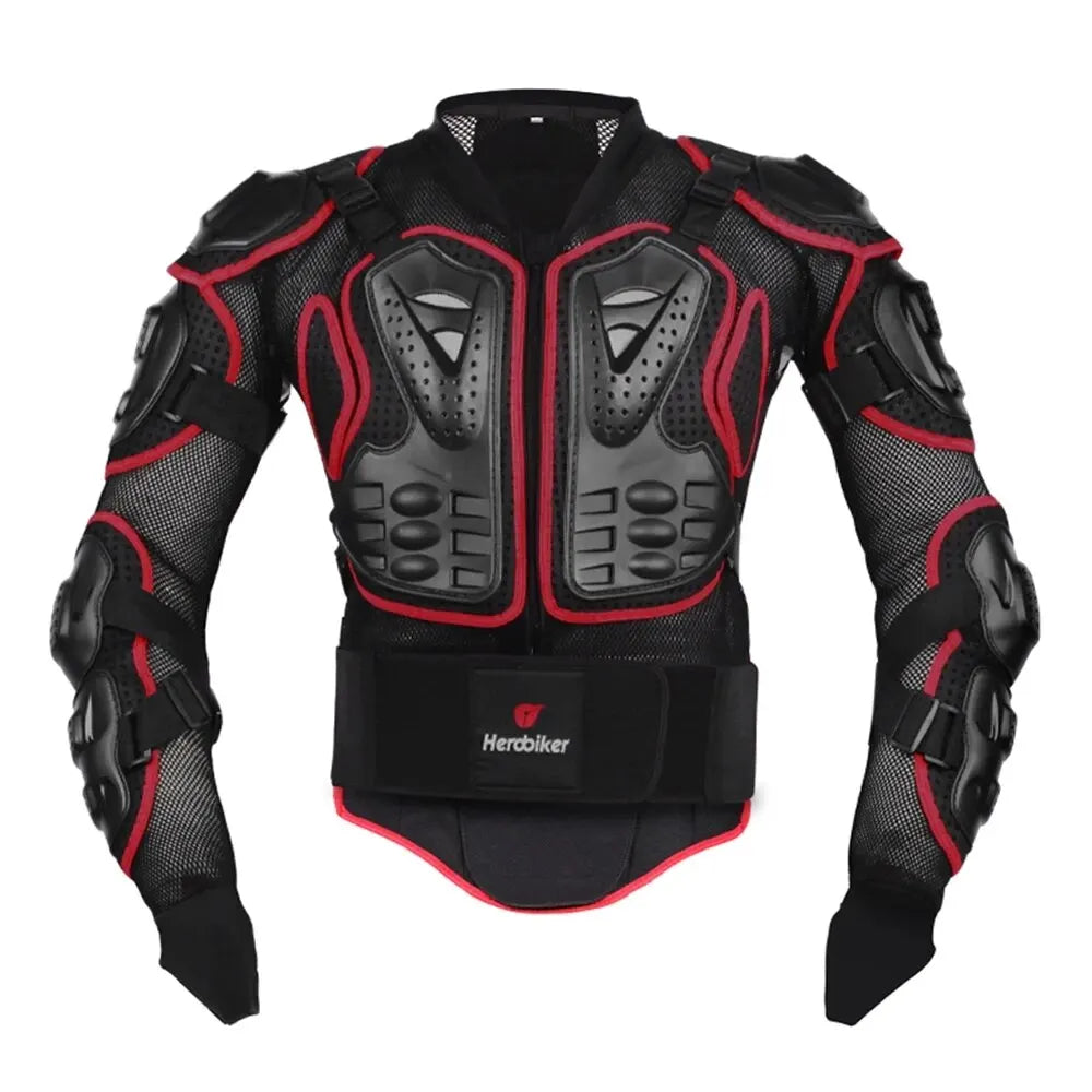 Motocross Jacket for Men | Body Armor Motorcycle Protection, Wear-Resistant Riding Jacket for Motorbike Racing and Cycling - Premium jacket from Lizard Vigilante - Just $28.99! Shop now at Lizard Vigilante