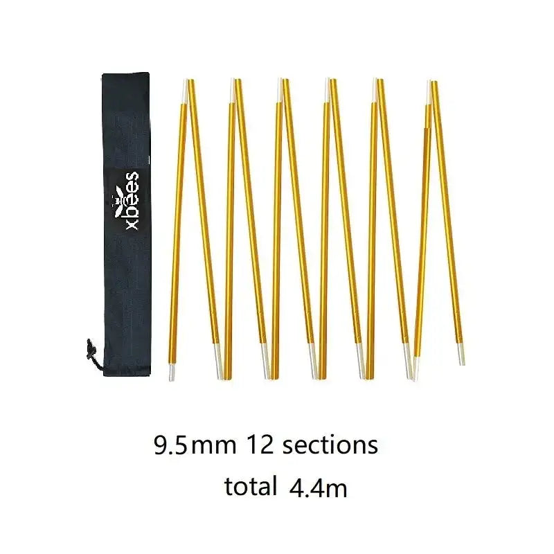Camping Alloy Tent Poles DIY Tent Rod Skeleton 8.5mm 9.5mm 11mm