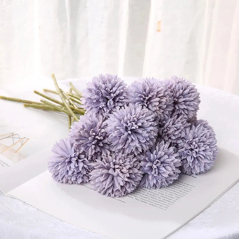 3/6Pc Hydrangea Artificial Flowers Bouquet Boho Home Bedroom Decor Wedding Decoration Craft Vases Flower Arrangement Accessories