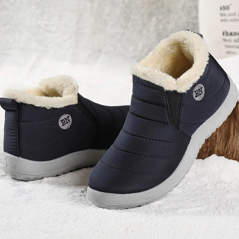 Winter-Ready Women's Ankle Boots – Waterproof, Warm, and Cozy Fur Lined Snow Boots - Premium  from Lizard Vigilante - Just $28.88! Shop now at Lizard Vigilante