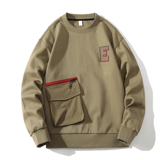 Autumn Spring 2024 Hoodies Sweatshirt For Men's Grey Blue Hip Hop Punk Pullover Streetwear Casual Fashion Clothes OverSize 5XL