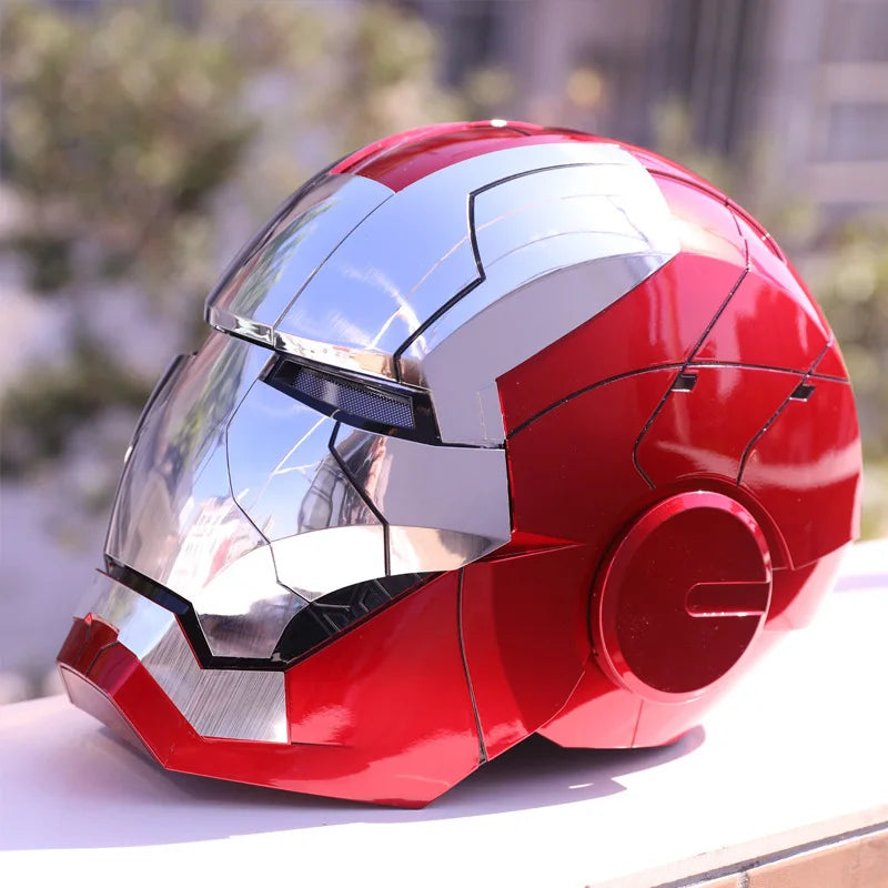 New AutoKing 1:1 Mk5 Iron Man Helmet Cosplay Voice Control Eyes with Light Model Toys for Adult Electric Wearable Christmas Gift - Premium  from Lizard Vigilante - Just $199.99! Shop now at Lizard Vigilante