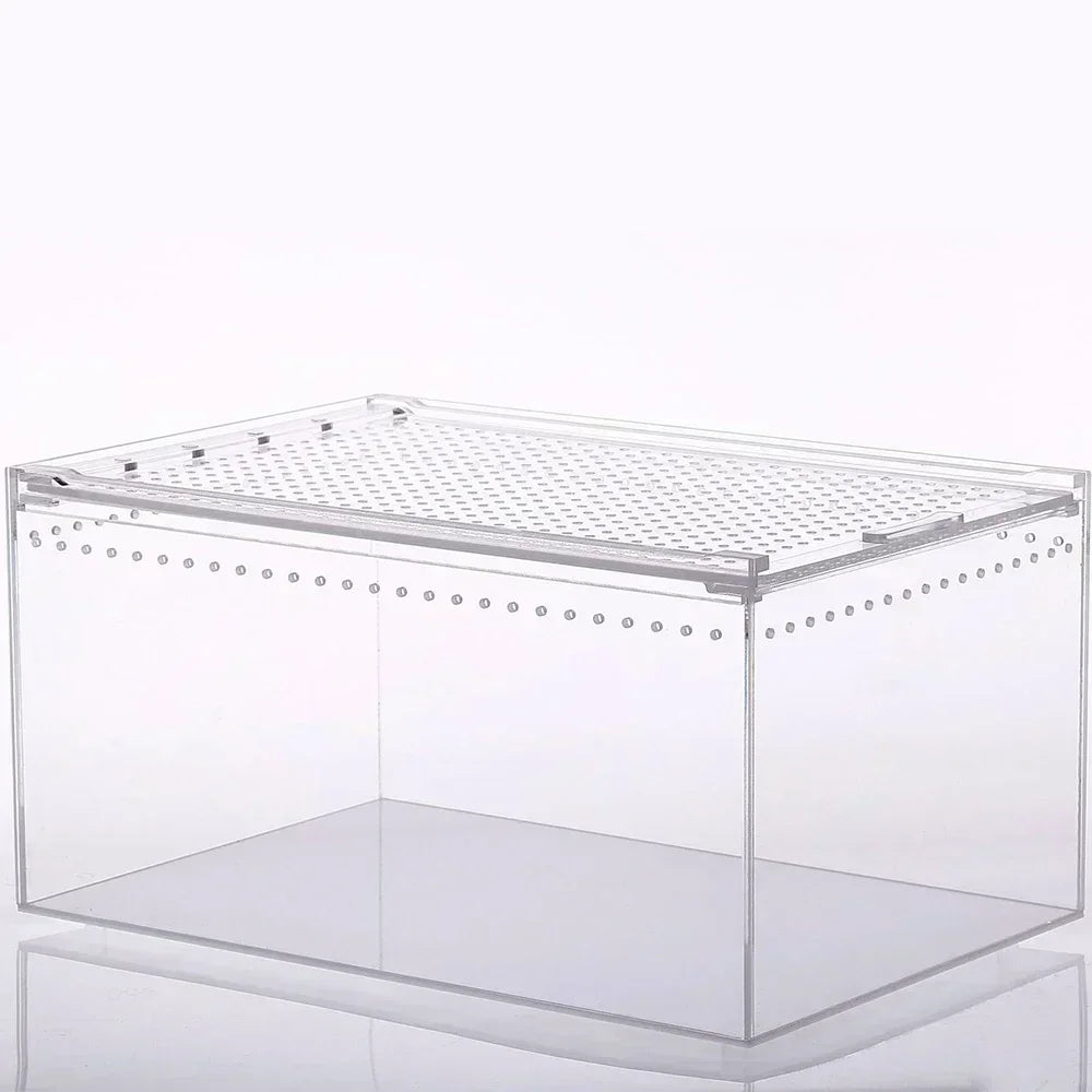 Reptile Breeding Box Transparent Acrylic Spider Lizard Amphibian Terrarium Leak-proof Pet Habitat Arboreal Tarantula Enclosure - Premium pet supplies from Lizard Vigilante - Just $29.99! Shop now at Lizard Vigilante