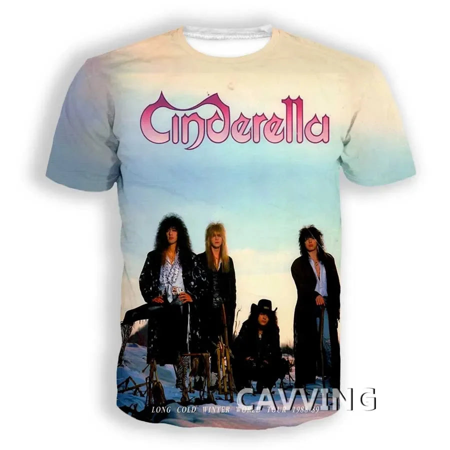 Cinderella Rock 3D Print Tee – Fierce Harajuku Vibes for Rebels & Royalty, Men’s & Women’s Summer Casual Streetwear - Premium tee from dsers - Just $10.99! Shop now at Lizard Vigilante