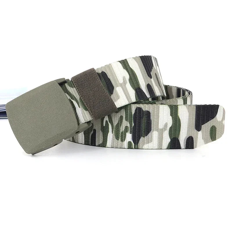 NICSEEYOU Casual Camo Belts - Versatile Fabric Belts for Men and Women - Premium belt from Lizard Vigilante - Just $15.88! Shop now at Lizard Vigilante