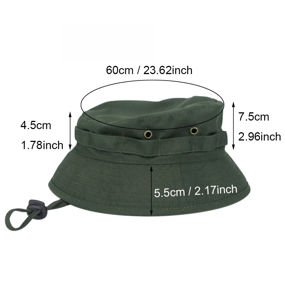 Camouflage Boonie Hat - Packable Outdoor Bucket Hat for Hiking & Fishing - Premium bucket hat from Lizard Vigilante - Just $18.88! Shop now at Lizard Vigilante