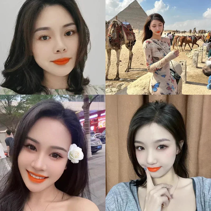 Orange Lipstick Waterproof Long Lasting Matte Lipsticks Resistant Lip Stick Velvet Lip Tint Women Cosmetic Sexy Lip Glaze Makeup