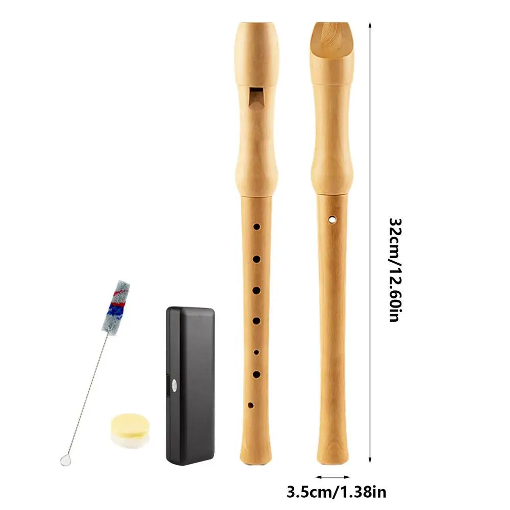 Children's Wooden Recorder Instrument - 8 Hole Fingering Flute in C Key - Premium recorder from Lizard Vigilante - Just $22.88! Shop now at Lizard Vigilante