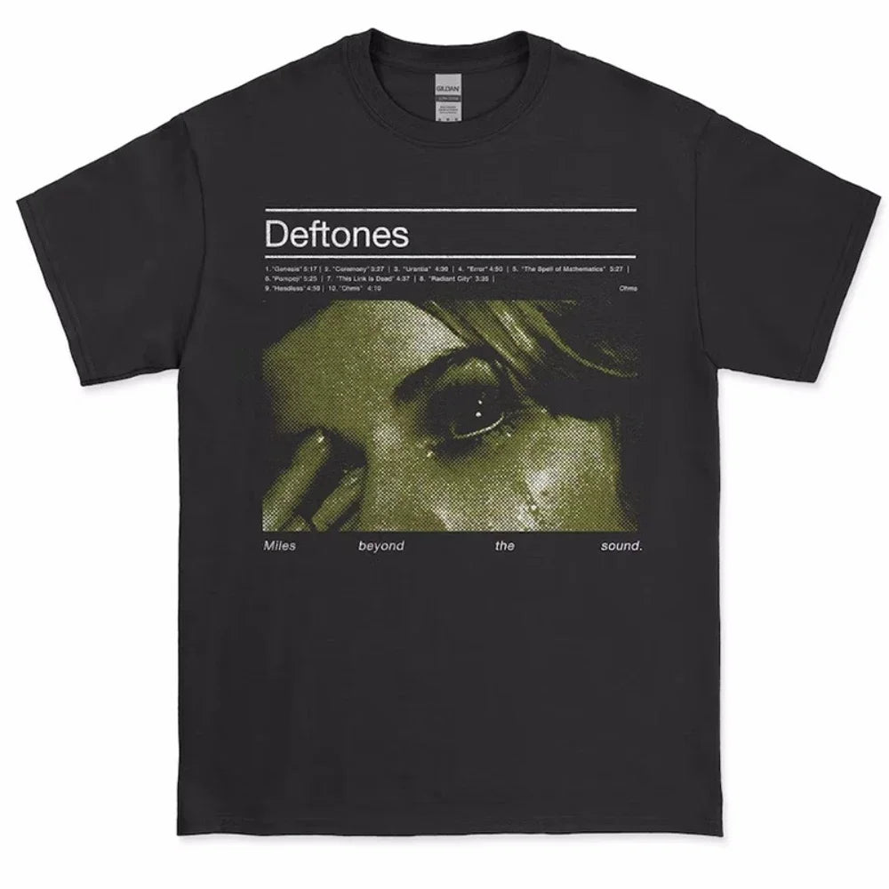 Deftones 2025 Cotton Band T-Shirt – Oversized Hip Hop Rock Tee For Men And Women