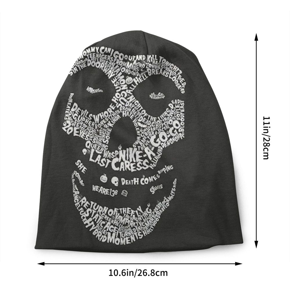 Misfits Horror Punk Rock Knit Beanie – Unisex Winter Skull Cap for Men & Women - Premium beanie from dsers - Just $19.99! Shop now at Lizard Vigilante