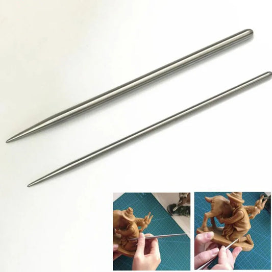 Stainless Steel Clay Sculpting Rod Pottery Modeling Stick Carving Ceramic Sculpture Tools Line Texture Creasing Indentation Tool