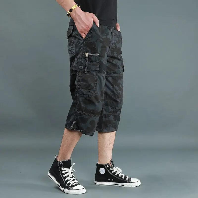 Cargo Shorts Men Camouflage Summer Fire Sale Cotton Casual Men Short Pants Brand Clothing Comfortable Camo Men Cargo Shorts - Lizard Vigilante