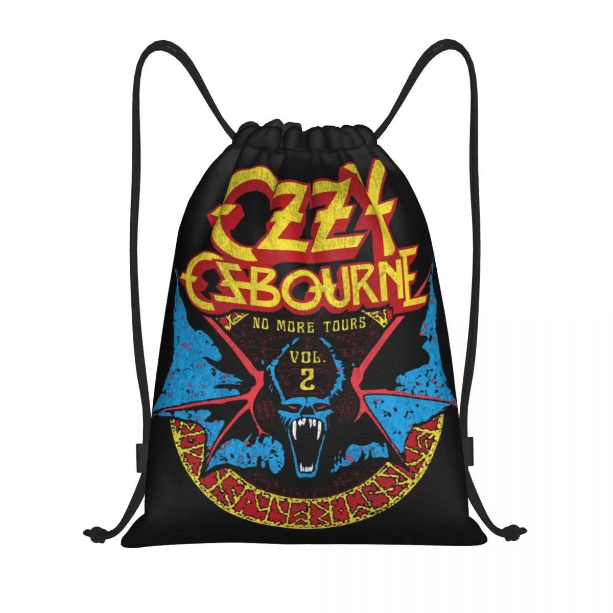 Ozzy Osbourne Drawstring Bags Women Men Foldable Gym Sports Sackpack Heavy Metal Band Rock Shopping Storage Backpacks - Lizard Vigilante