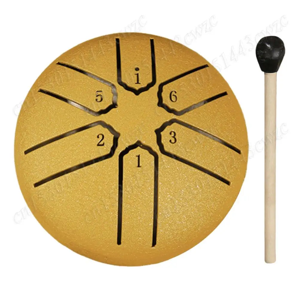 3 Inches 6-Tones Steel Tongue Drum Rain Drum for Outside Drum Instrument Mini Hand Pan Drums Musical Instruments Drum Accessorie - Premium  from Lizard Vigilante - Just $13.99! Shop now at Lizard Vigilante