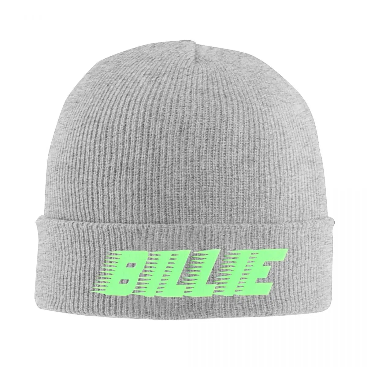 Billies Logo Knitted Beanie – Acrylic Skullies for Women & Men, Warm Winter Cap for Music Fans - Premium beanie from Lizard Vigilante - Just $19.88! Shop now at Lizard Vigilante