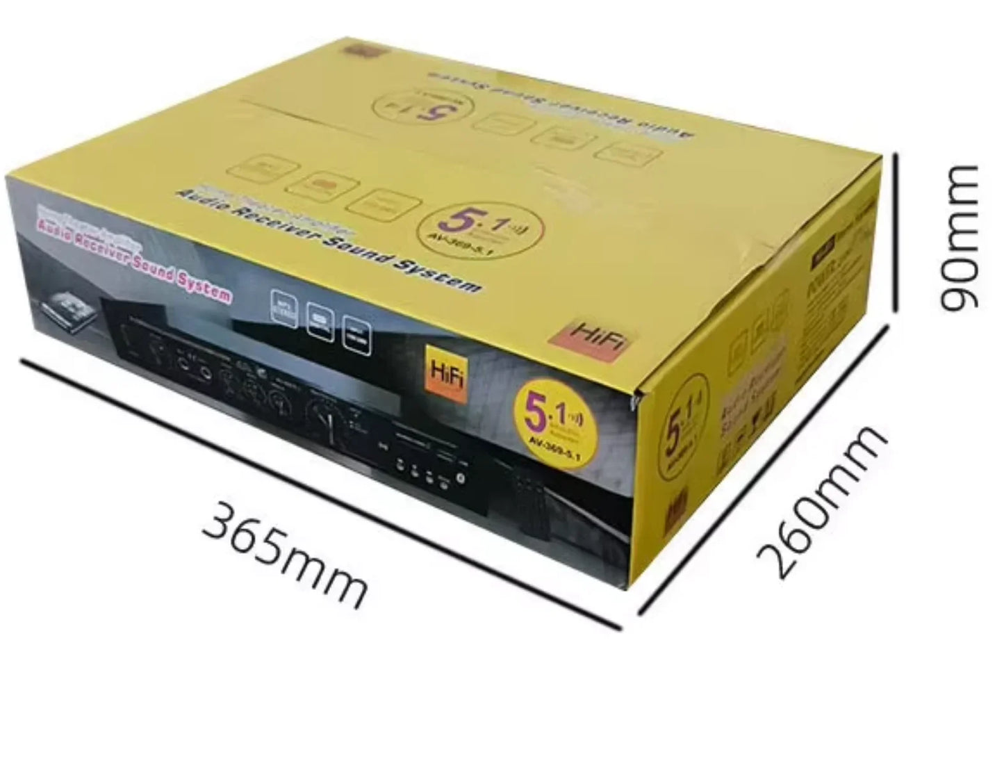 Bluetooth 5.1 Sound Speaker Amplifier Stereo Audio Amplifier Audio Stereo System Components Ultra-heavy Bass High Power