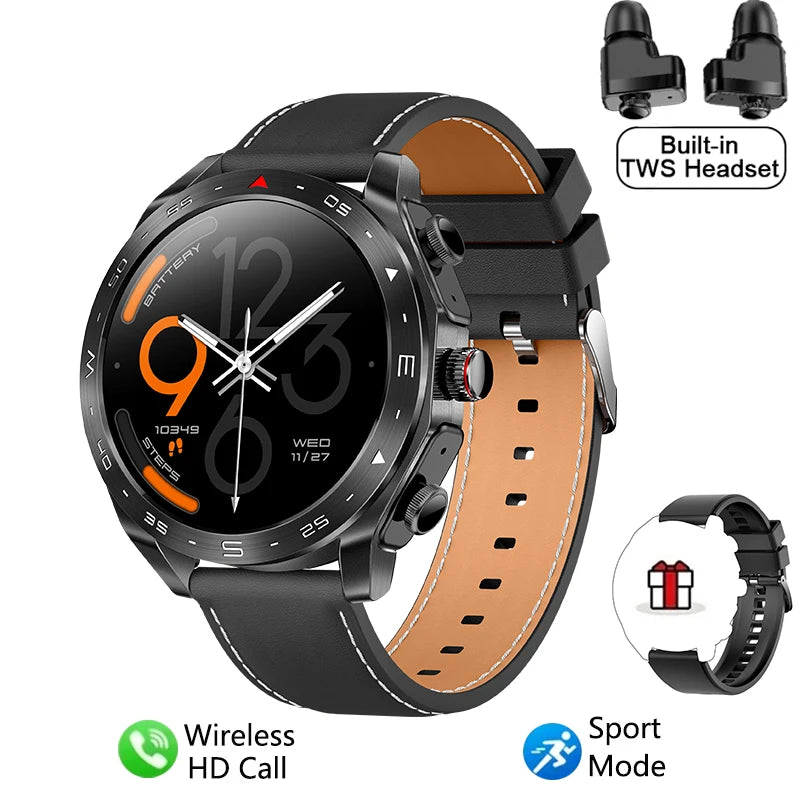 TWS Smart Watch 2-in-1 Bluetooth Earphones HIFI 9D Sound Quality Bluetooth Call For Men and Women Sports Smartwatches - Premium smartwatch from Lizard Vigilante - Just $72.99! Shop now at Lizard Vigilante